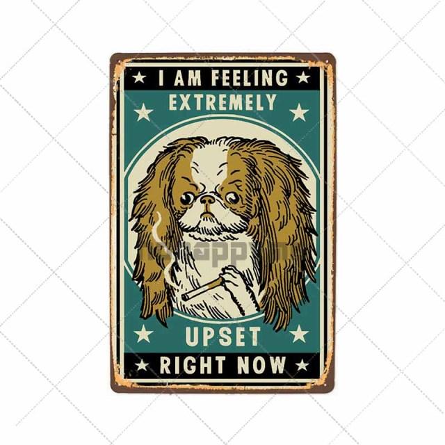 Retro Dog Wall Plaque Retro Dog Wall Plaque Furvenzy I'm Feeling Extremely Upset