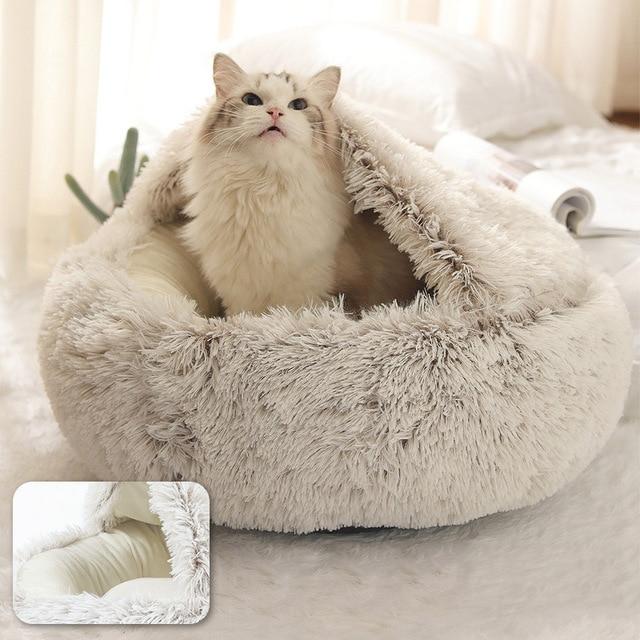 Round Pet Bed Round Pet Bed Furvenzy 35x35cm Light Brown