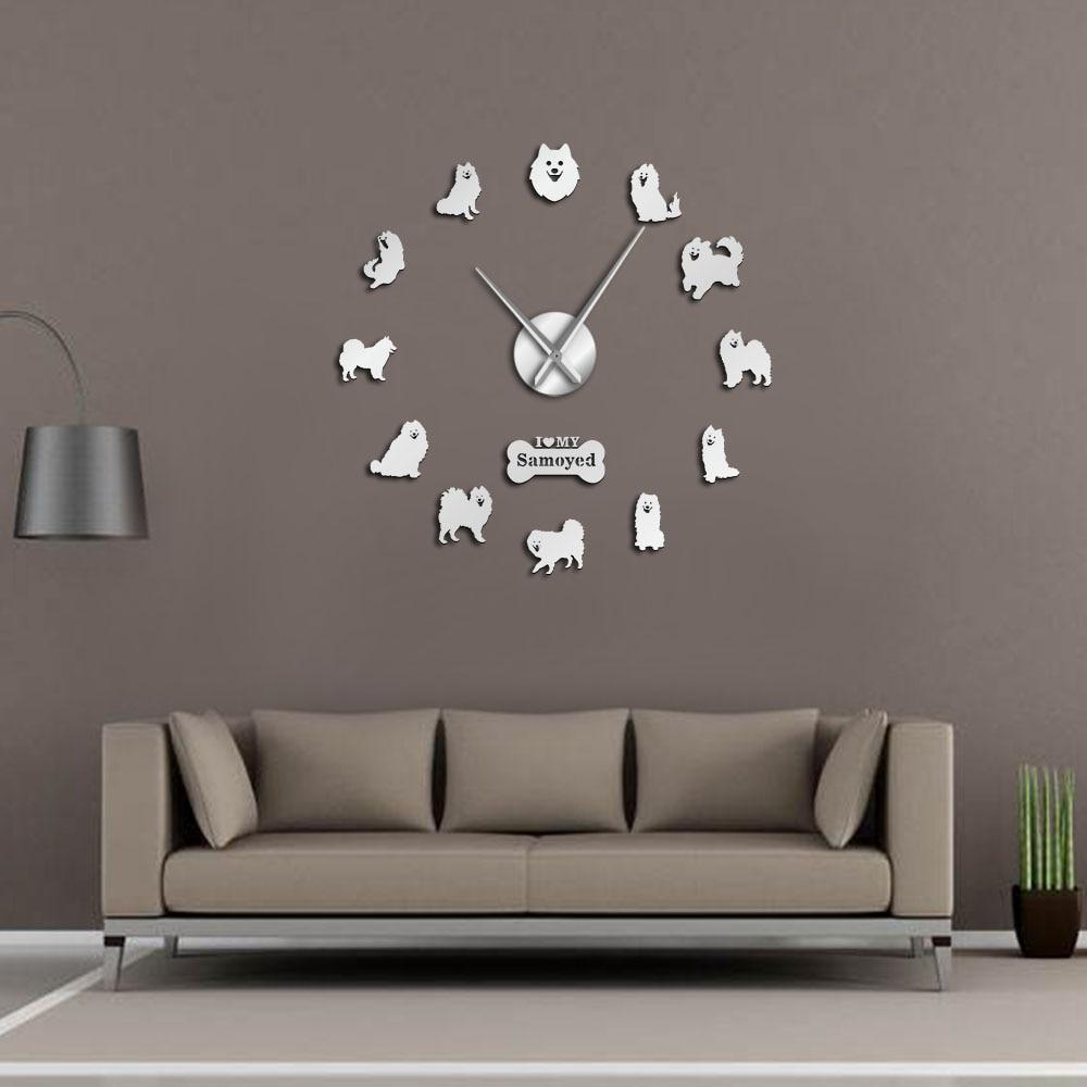 Samoyed Dog Wall Clock Samoyed Dog Wall Clock Furvenzy