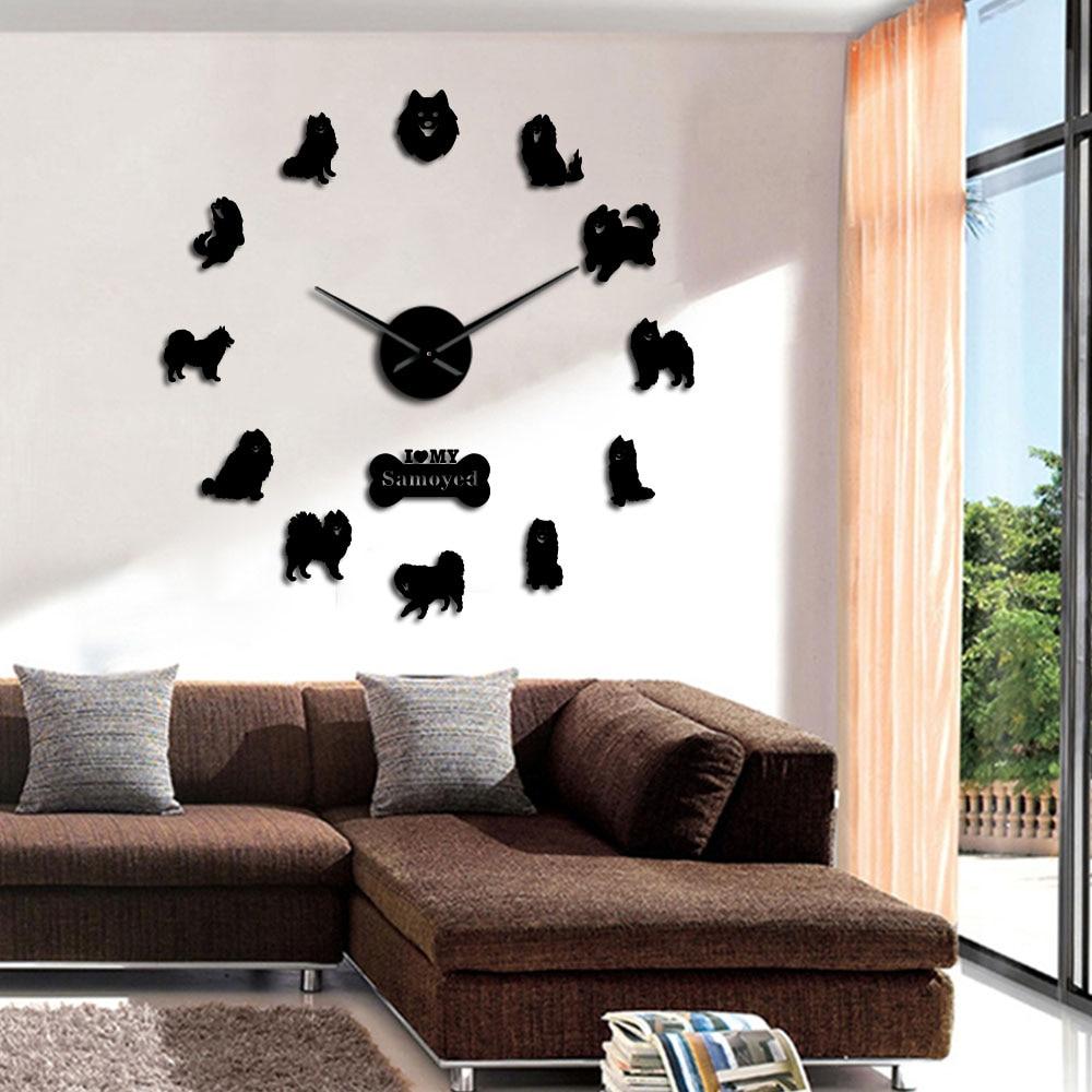 Samoyed Dog Wall Clock Samoyed Dog Wall Clock Furvenzy