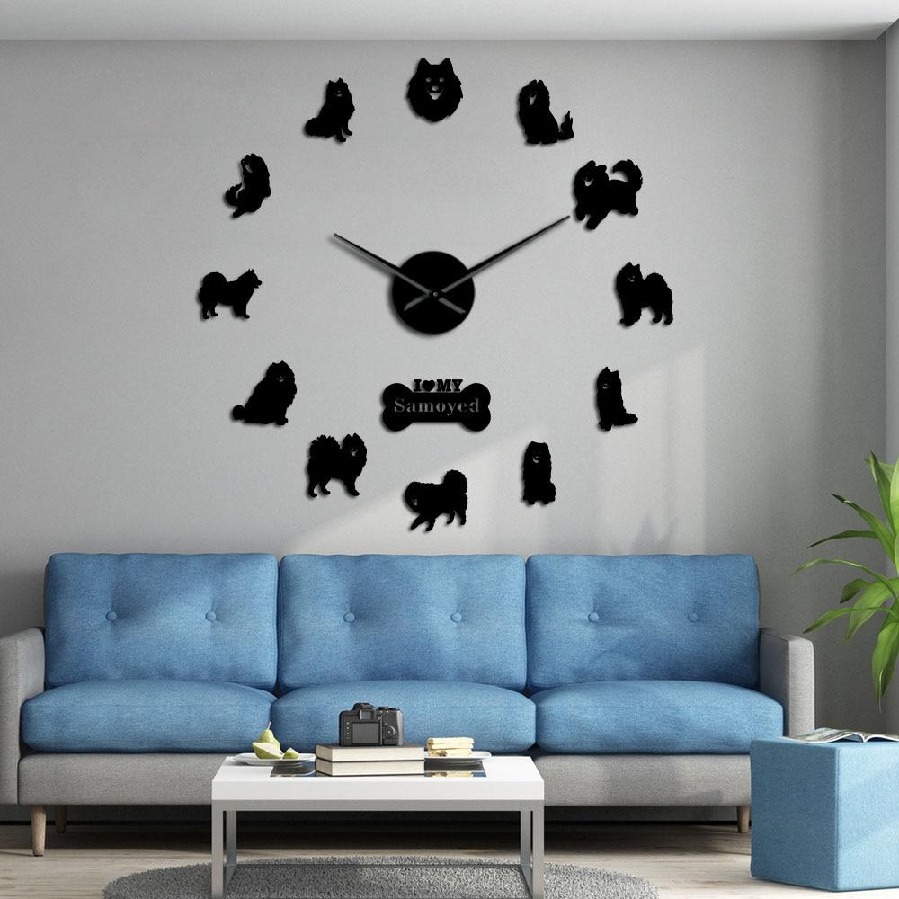 Samoyed Dog Wall Clock Samoyed Dog Wall Clock Furvenzy