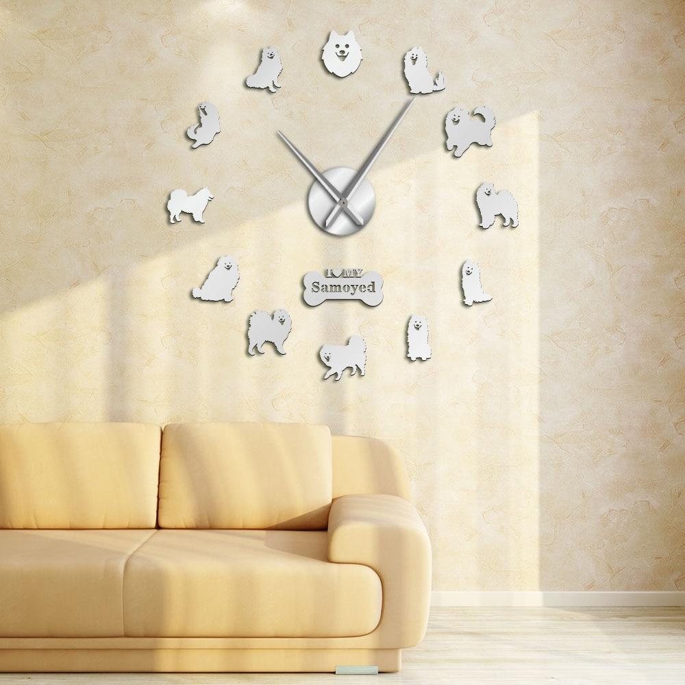 Samoyed Dog Wall Clock Samoyed Dog Wall Clock Furvenzy