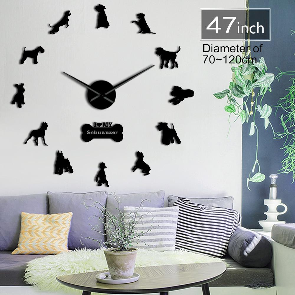 Schnauzer Dog Wall Clock Schnauzer Dog Wall Clock Furvenzy