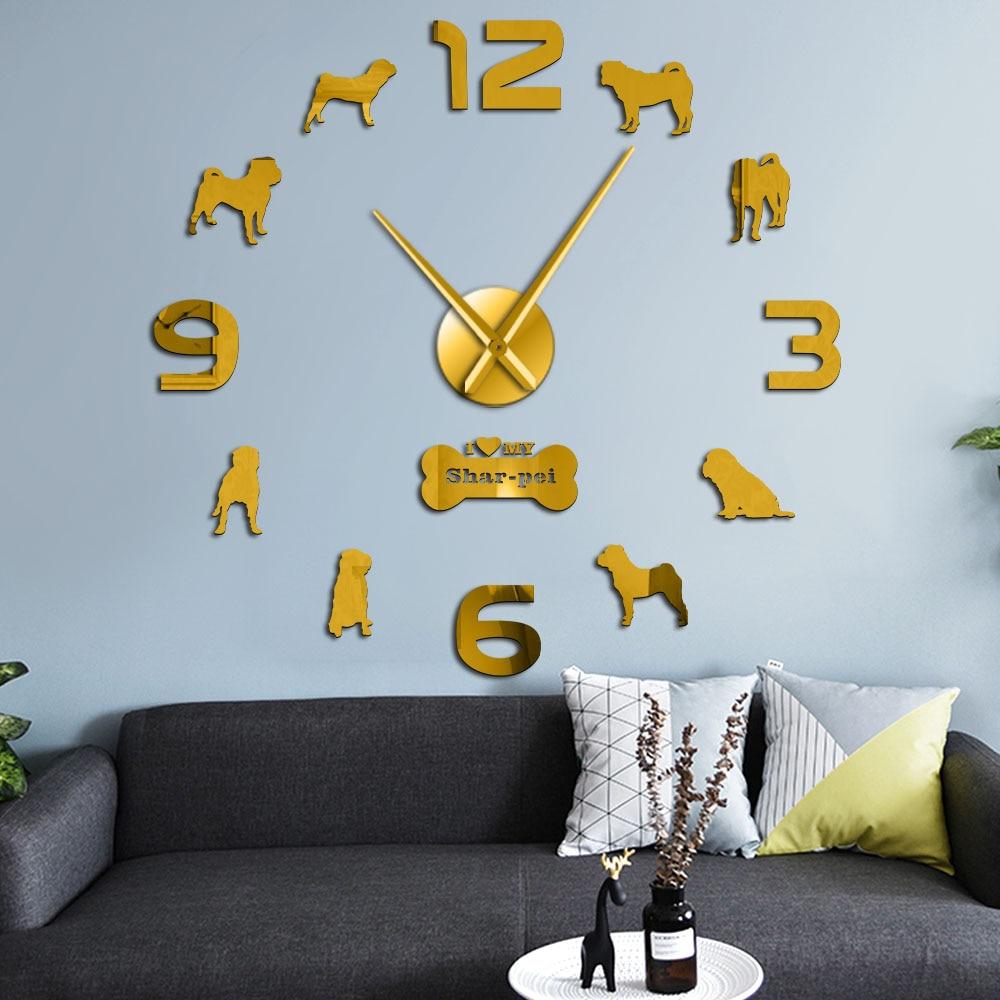 Shar Pei Dog Wall Clock Shar Pei Dog Wall Clock Furvenzy