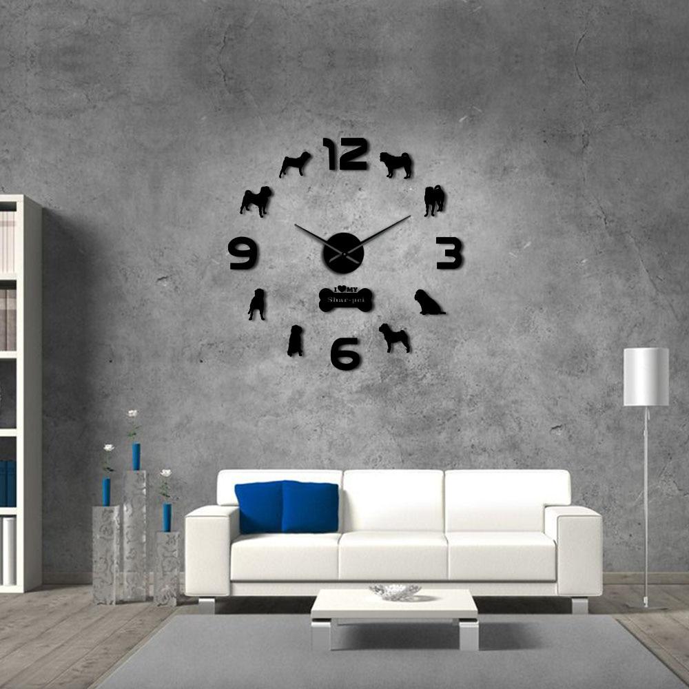 Shar Pei Dog Wall Clock Shar Pei Dog Wall Clock Furvenzy