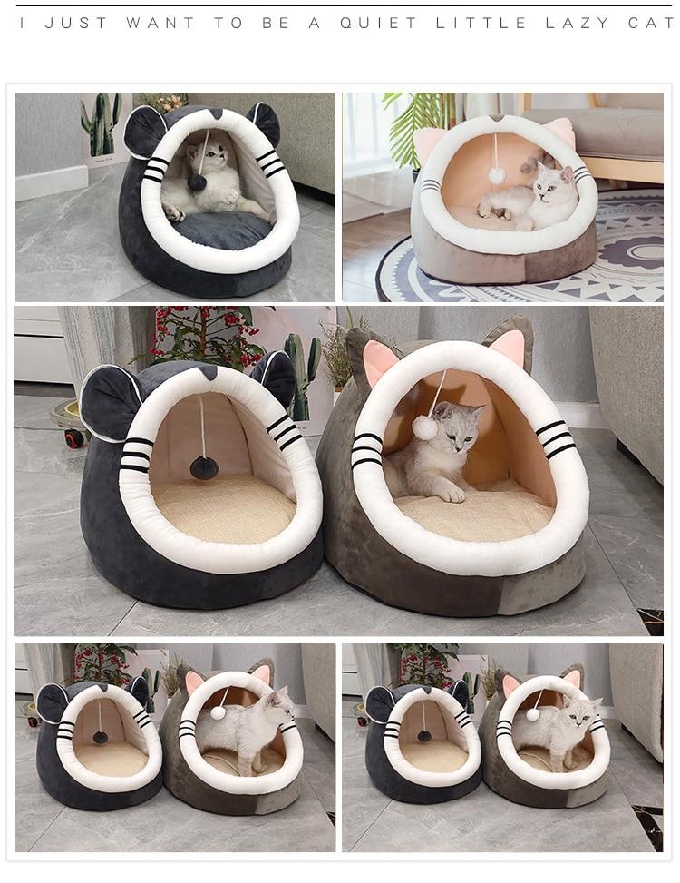 Soft Cat Bed House Cave Soft Cat Bed House Cave Furvenzy