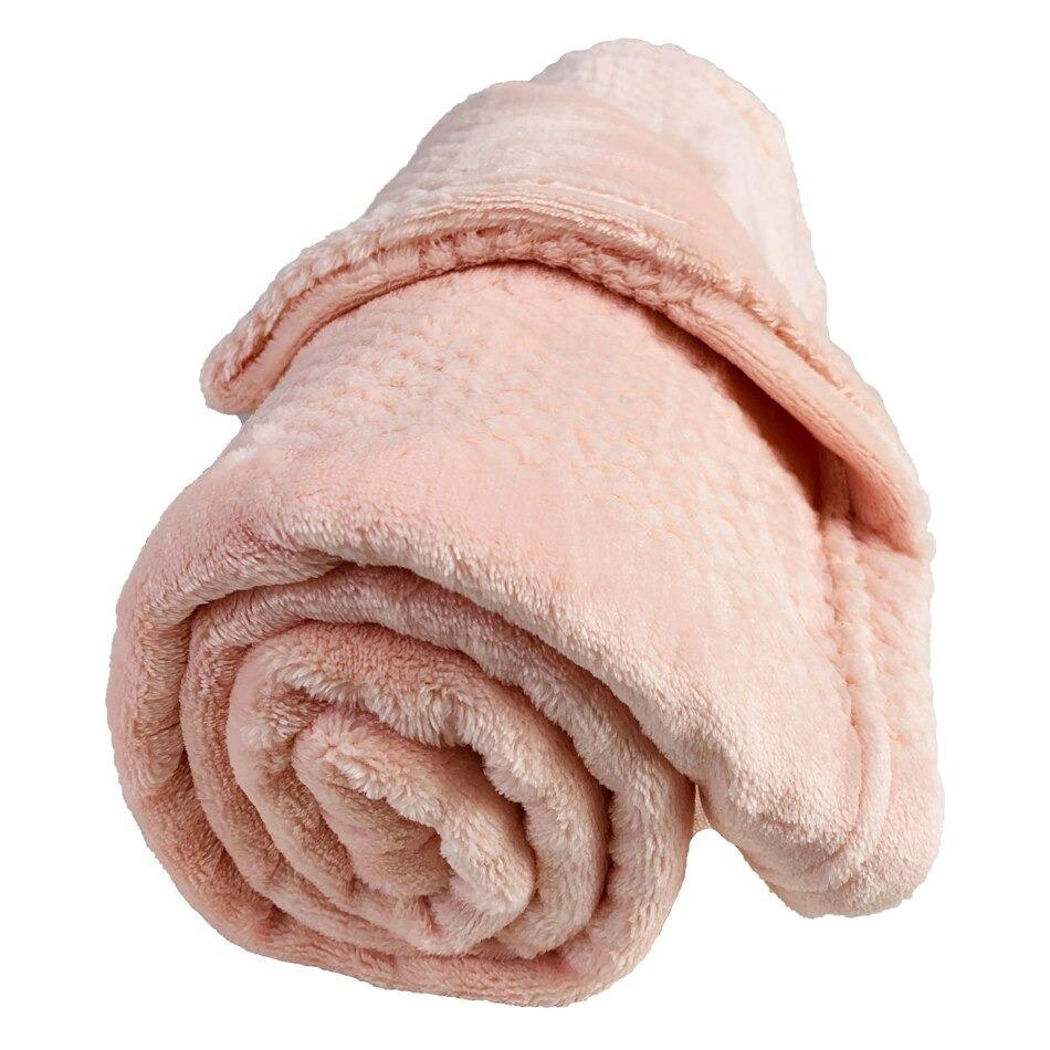 Super Soft Coral Fleece Pet Blanket Super Soft Coral Fleece Pet Blanket Furvenzy 50x70cm Light Pink