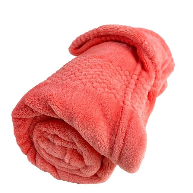 Super Soft Coral Fleece Pet Blanket Super Soft Coral Fleece Pet Blanket Furvenzy 50x70cm Rouge Red
