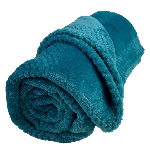 Super Soft Coral Fleece Pet Blanket Super Soft Coral Fleece Pet Blanket Furvenzy 50x70cm Blue