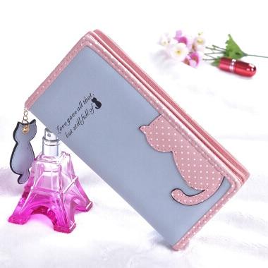 Vegan Leather Cat Clutch Vegan Leather Cat Clutch Furvenzy Long Blue
