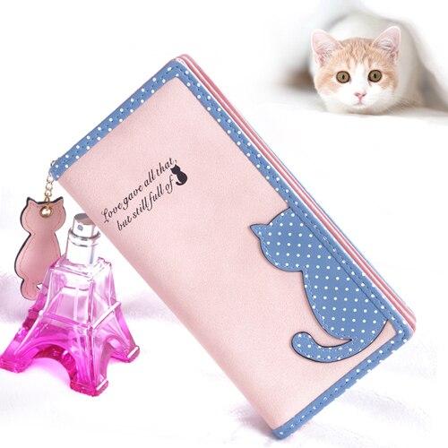 Vegan Leather Cat Clutch Vegan Leather Cat Clutch Furvenzy Long Pink