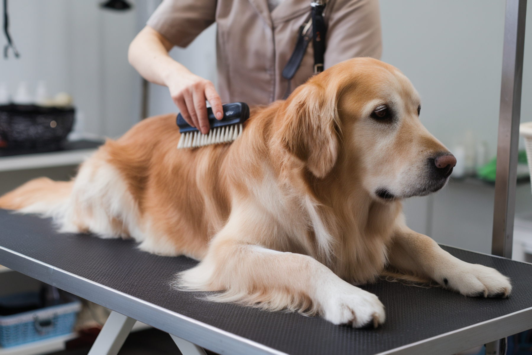 Beautiful view of Golden Retriever Grooming Twice A Week