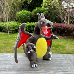 Pokemon Shiny Charizard Plush Toy – Black Dragon Stuffed Animal