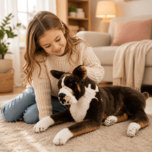 Realistic Boxer Dog Plush Stuffed Toy