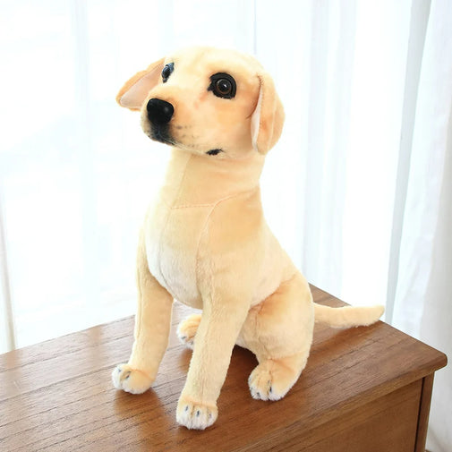 Realistic Labrador Dog Simulation Toy Furvenzy Sitting 40cm