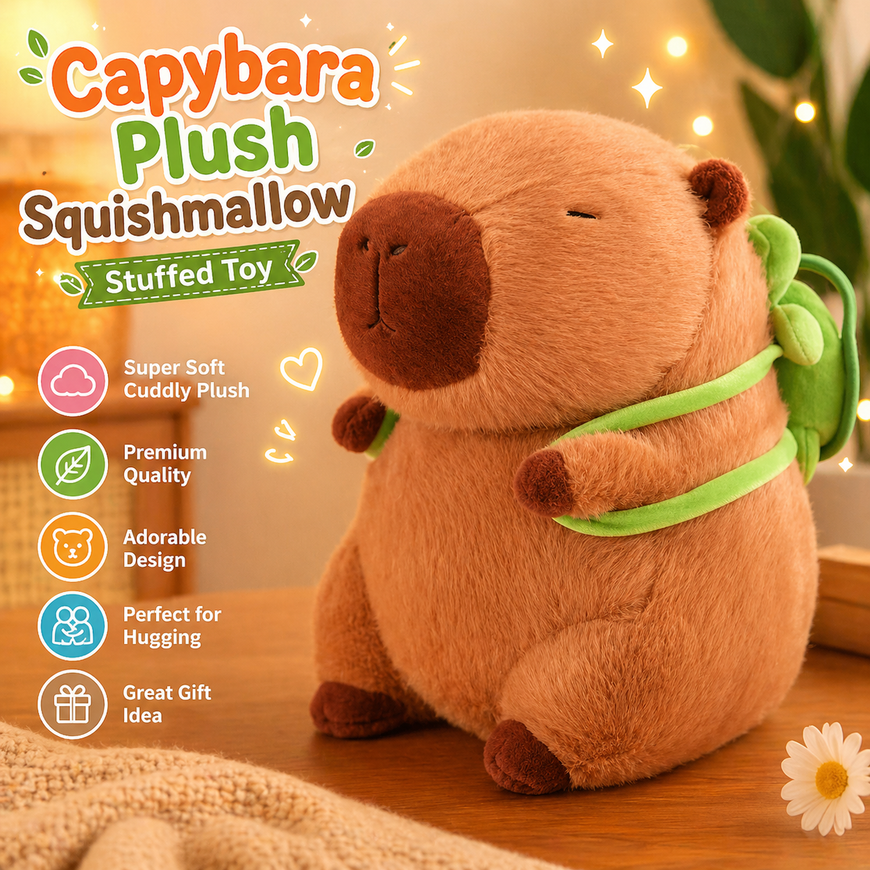 Capybara Plush Squishmallow Stuffed Toy