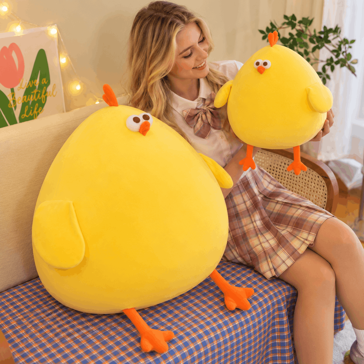 Squishmallow Fat Chicken Plush Toy Stuffed Animal