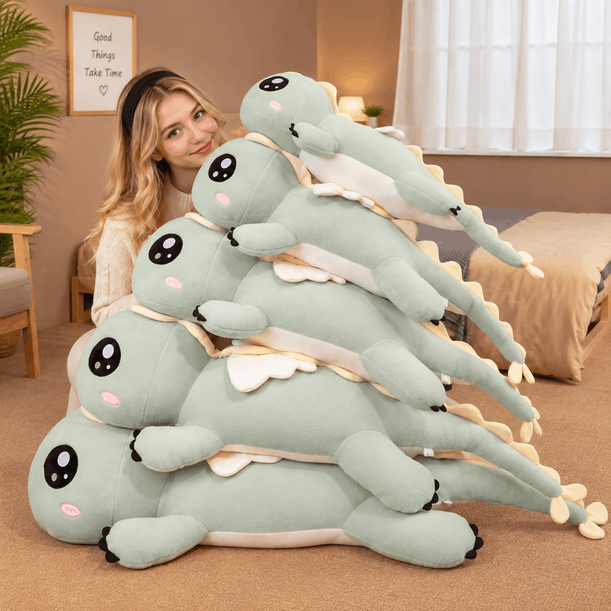 Squishmallow Big Dinosaur Plush Toy Stuffed Animal Pillow