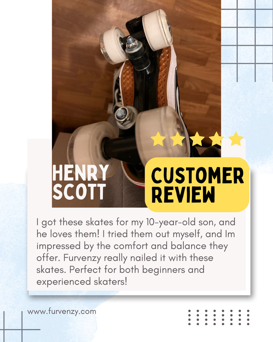 Quad Skating Double Row Roller Skates Furvenzy