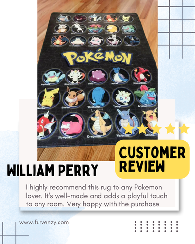 Pokemon Area Rug Carpet Furvenzy