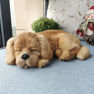 Realistic Golden Retriever Dog Plush Toy 2
