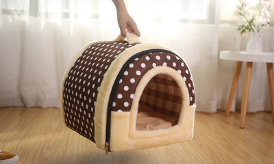 Indoor Foldable Dog House Cave