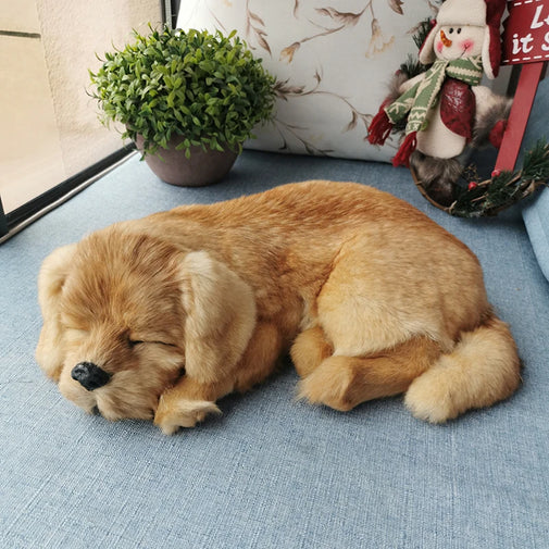 Realistic Golden Retriever Dog Plush Toy Furvenzy