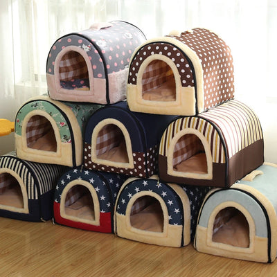 Indoor Foldable Dog House Cave