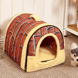Indoor Foldable Dog House Cave Furvenzy