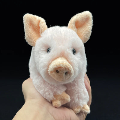 Realistic Pink Pig Stuffed Toy - Furvenzy