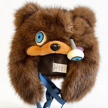 Hamikuma Bear Plush Hooded Halloween Trapper Hat