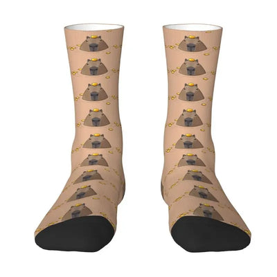 Capybara Men Women Crew Socks 15