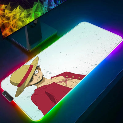 One Piece Luffy Backlit Mousepad - Furvenzy