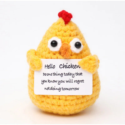 Crochet Bee Plush Dolls Furvenzy Small Chicken