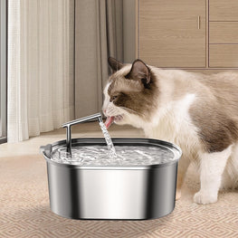 Pet Water Fountain Stainless Steel Furvenzy