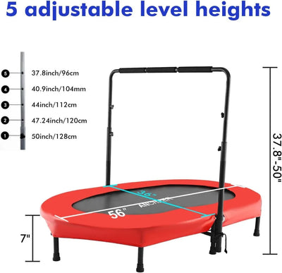 56" Foldable Mini Indoor Trampoline - Furvenzy