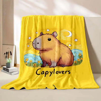 Capybara Printed Warm Blanket Furvenzy Style I 75x90cm(30x35in)