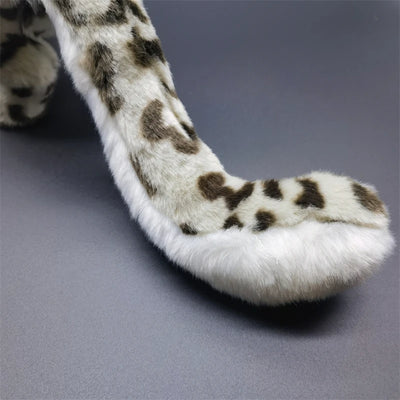 Realistic Snow Leopard Plush Stuffed Toy 9