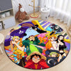 One Piece Anime Round Rug Carpet - Furvenzy