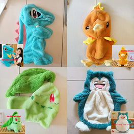 Pokemon Snorlax Totodile Chikorita Torchic Holster Plush Toy