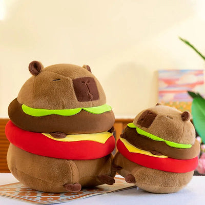 Capybara Hamburger Plush Stuffed Toy