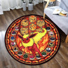 Round Pokemon Pikachu Carpet - Furvenzy