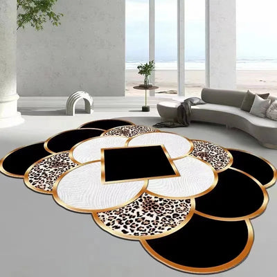 Living Room Irregular Carpets Rugs - Furvenzy