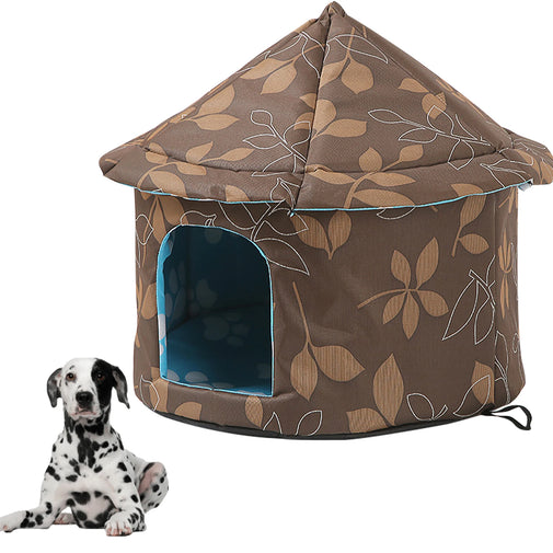 Pet Dog House Foldable Bed Furvenzy Gray S