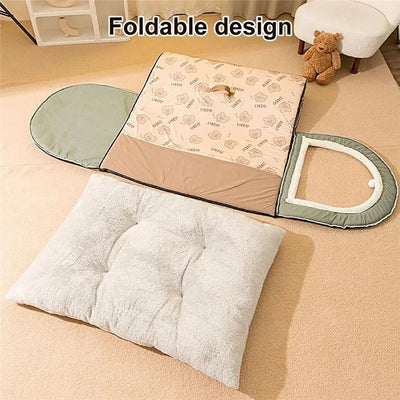 Foldable Dog Cave Bed