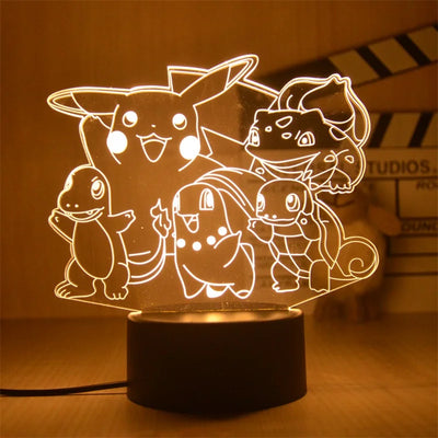 Pokemon Pikachu LED 3D Night Light 12