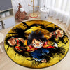 One Piece Anime Round Rug Carpet - Furvenzy