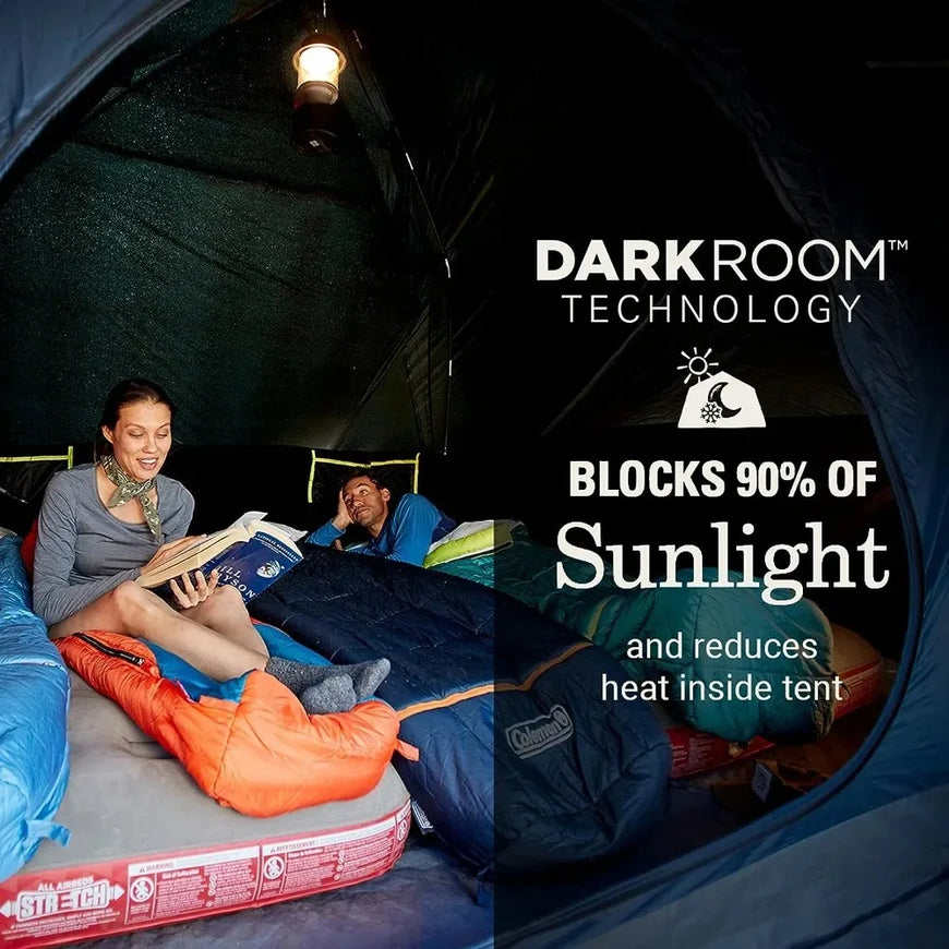 Skydome Camping Tent with Dark Room Technology Furvenzy