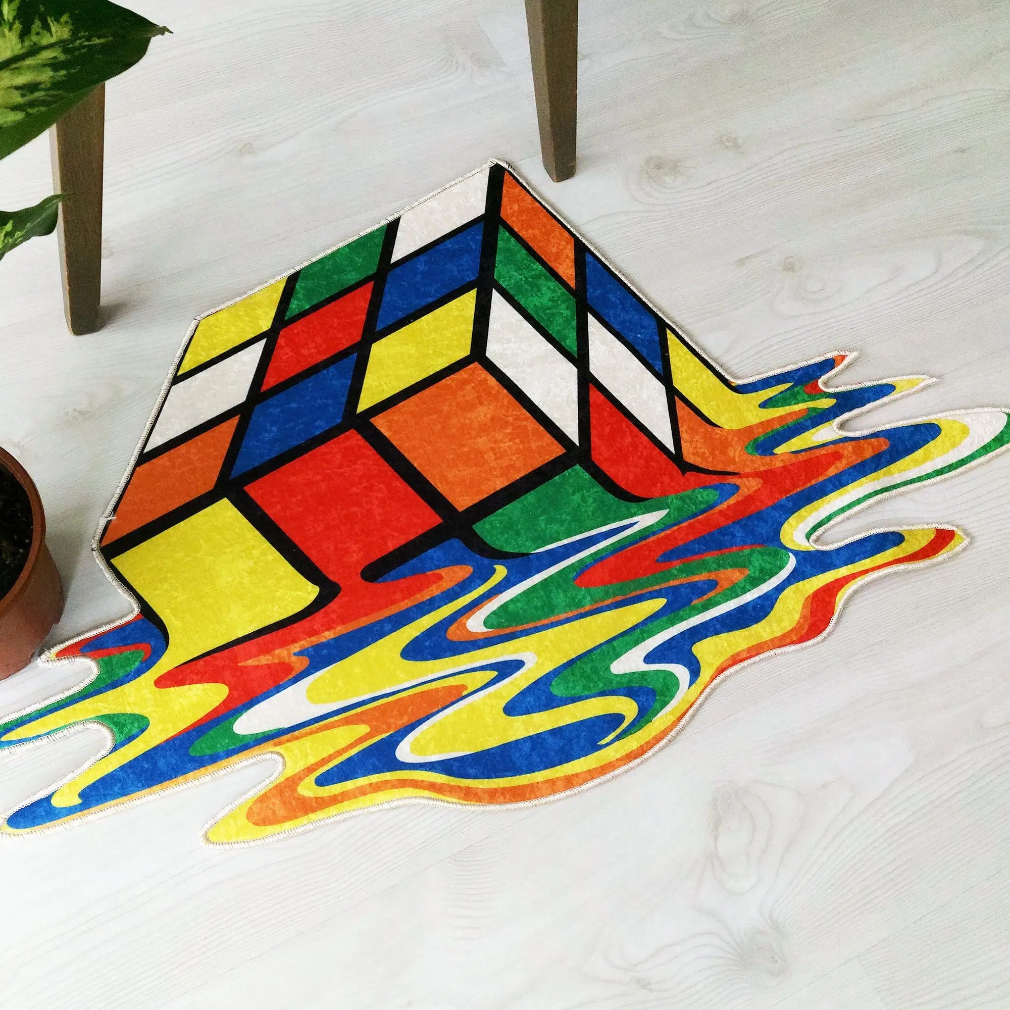 Rubik's Cube Shape Area Rug Carpet - Furvenzy