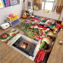Christmas Bedroom Rug Carpet Furvenzy